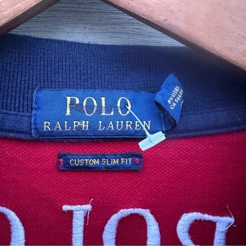 Polo Ralph Lauren Polo Shirt Mens Big Pony Crest 3 Colorblock Slim Fit Small